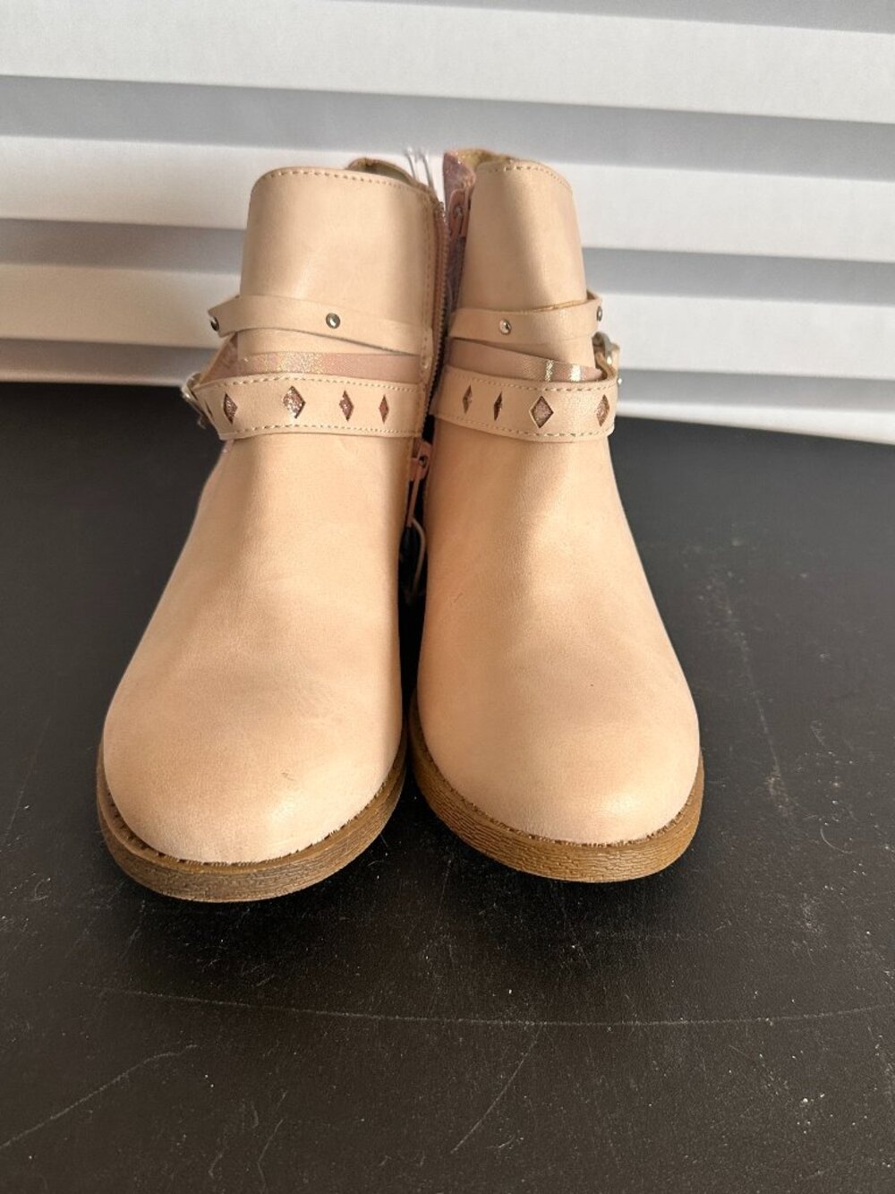 Jellypop Girls Pink Booties Size 3M Youth Ankle Boots